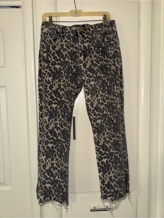 Kut from the Kloth Denim - Kut from the Kloth Men's Leopard Print Straight Jeans - Black & Gray